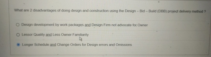 What are 2 disadvantages of doing design and