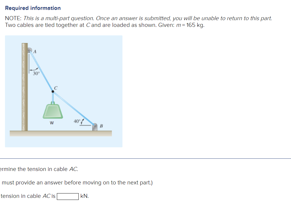 Find tention AB and BC