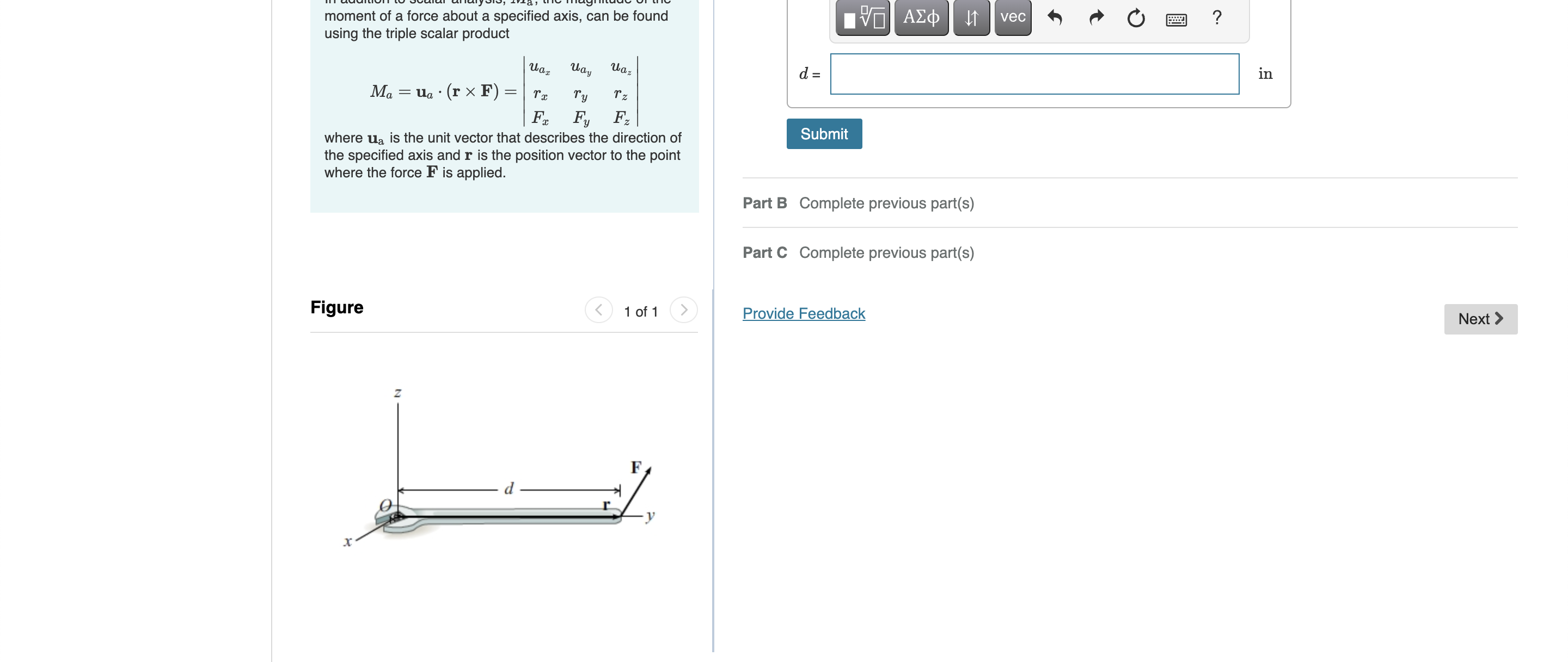 Unscrewing a bolt requires a moment of 4 7 . 0 lb