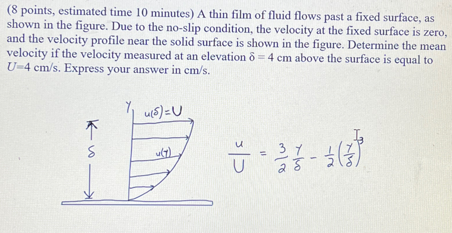 ( 8 points, estimated time 1 0 minutes ) A thin
