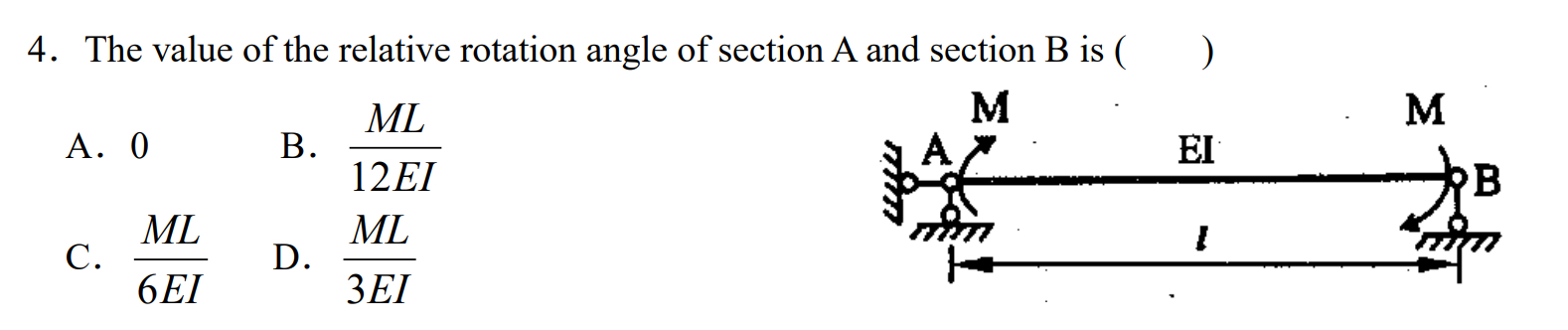 The value of the relative rotation angle of