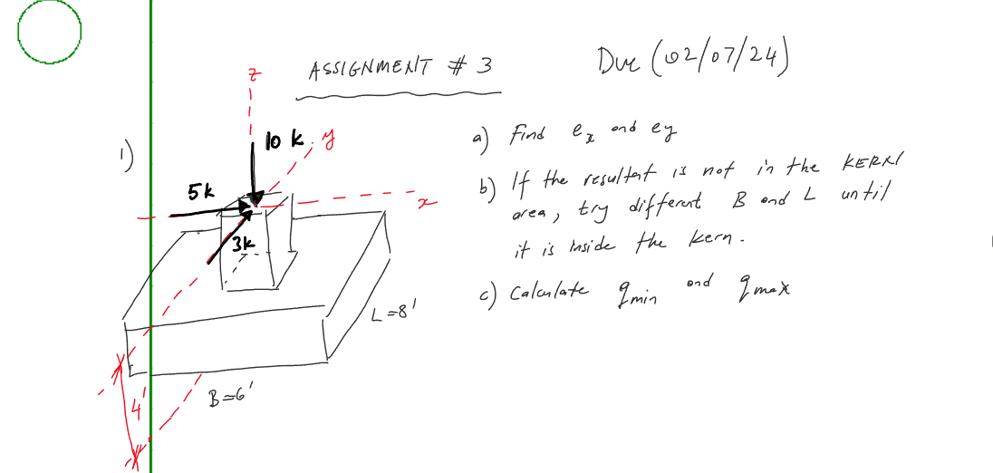 a ) Find e x and e y b ) If the resultat is not