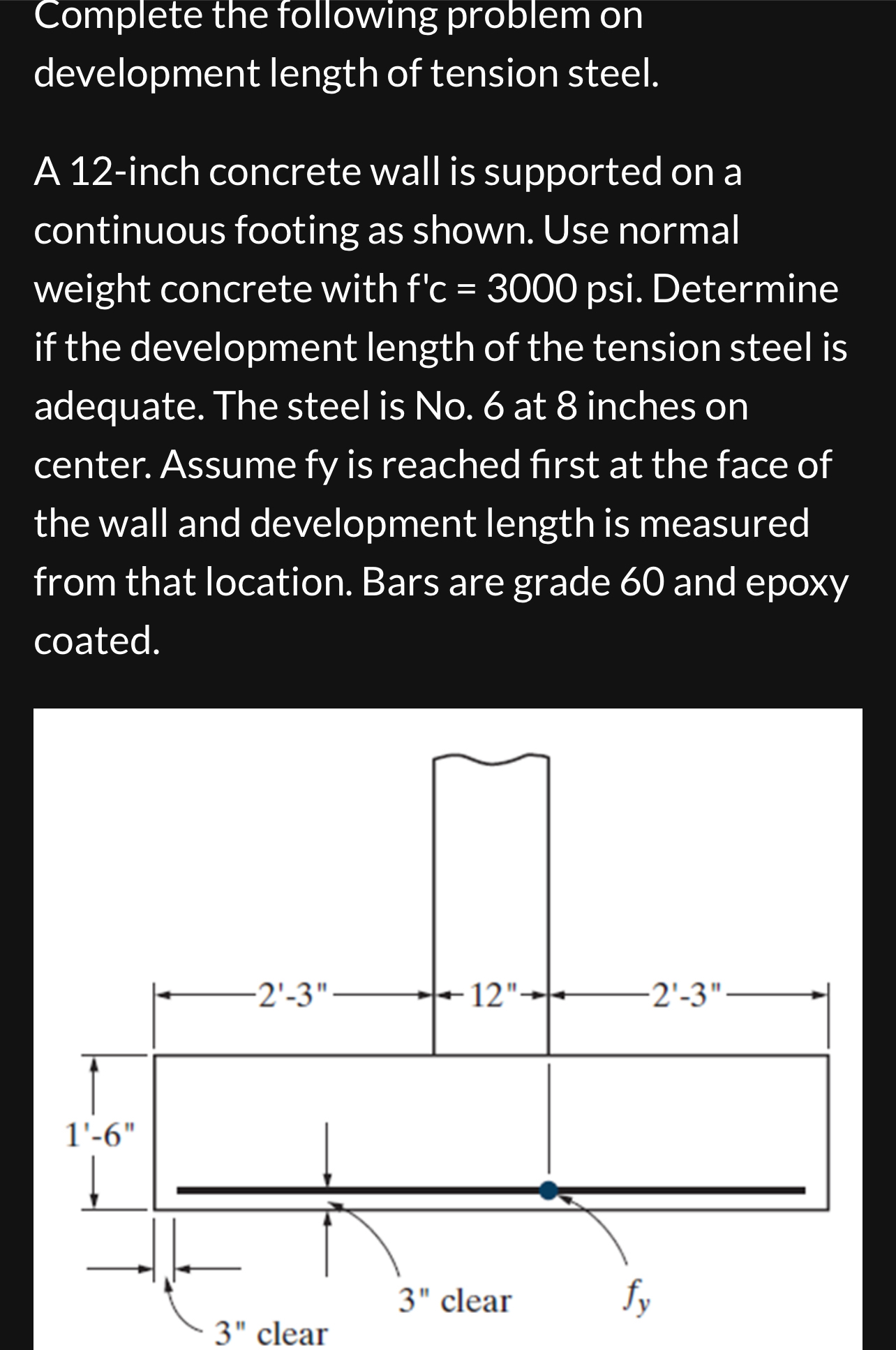 Complete the following problem on development