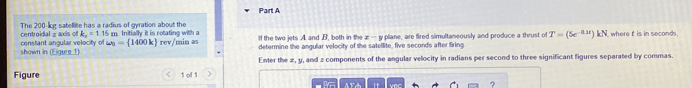 The 2 0 0 - k g satellite has a radius of