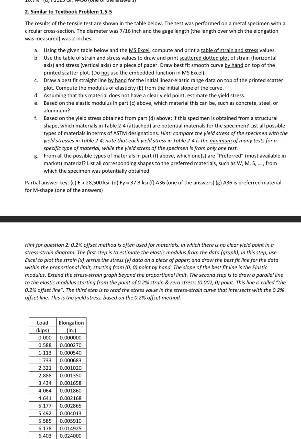 Similar to Textbook Problem 1 . 5 - 5 The results