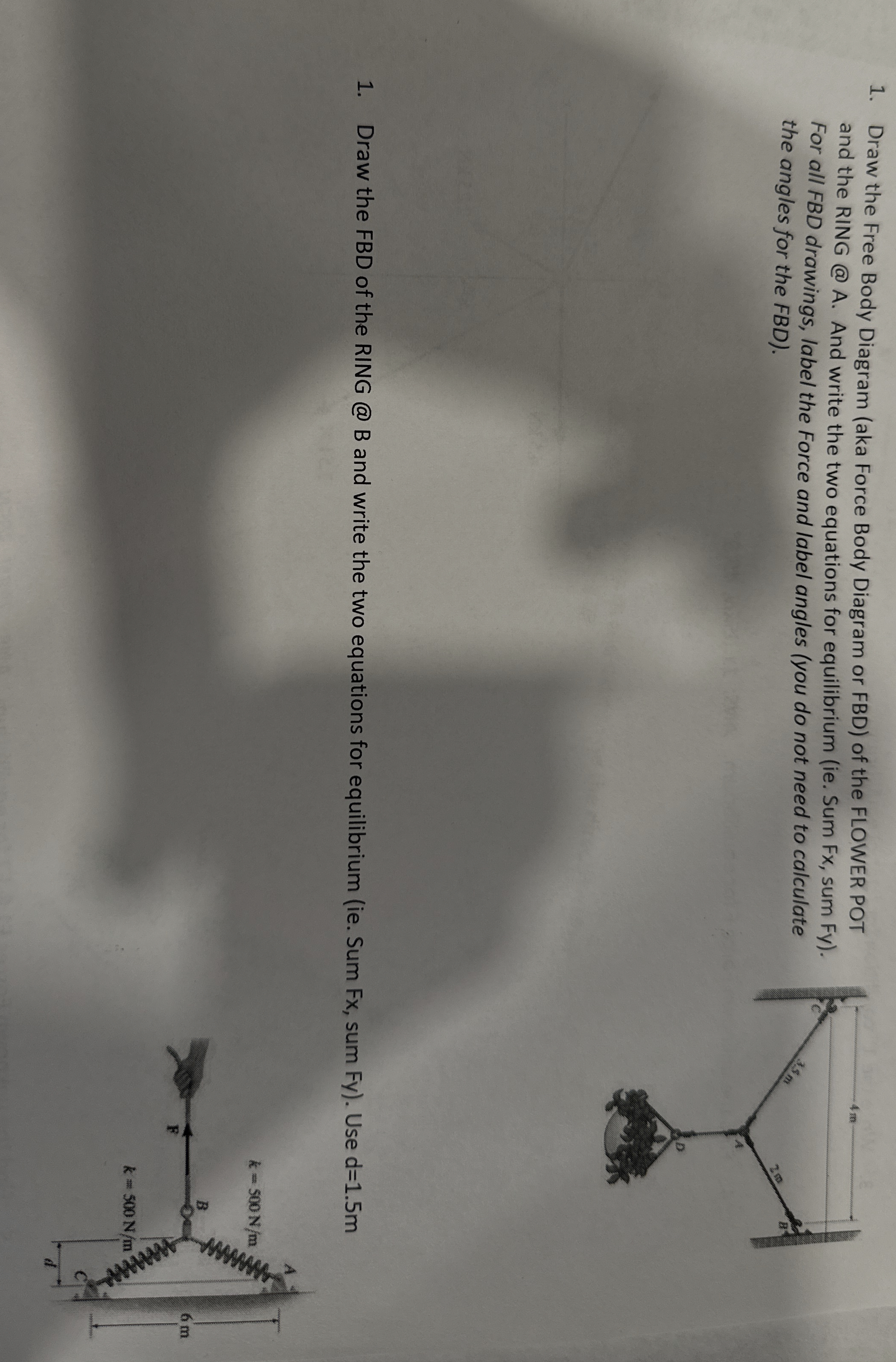 Draw the Free Body Diagram ( aka Force Body