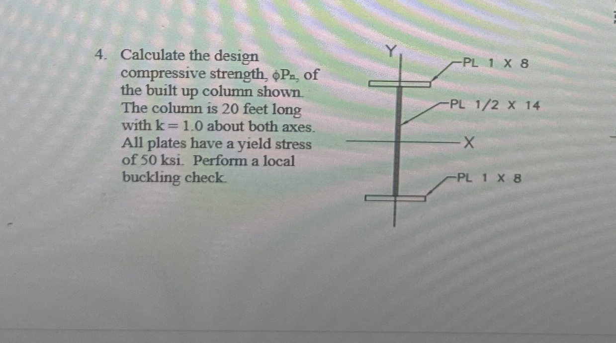 Calculate the design compressive strength, P n ,