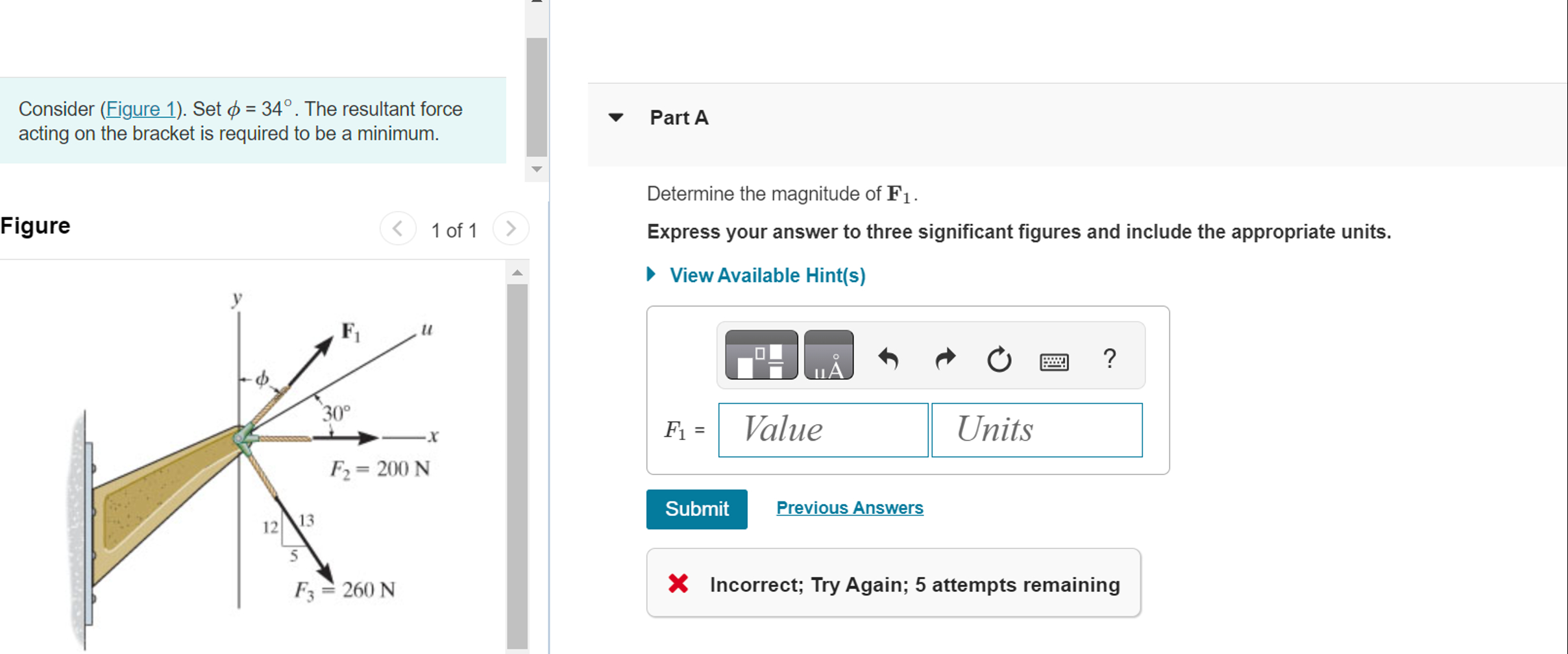 Consider ( Figure 1 ) . Set = 3 4 . The resultant