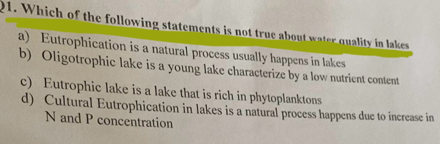 Which of the following statements is not true