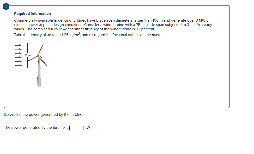 Commercially available large wind turbines have