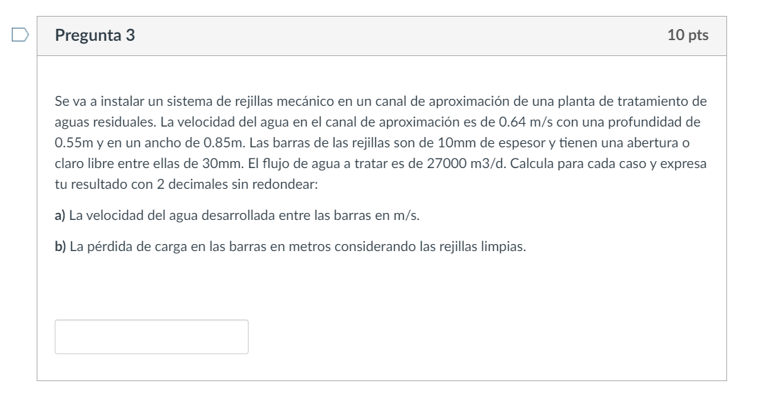 Pregunta 3 Se va a instalar un sistema de