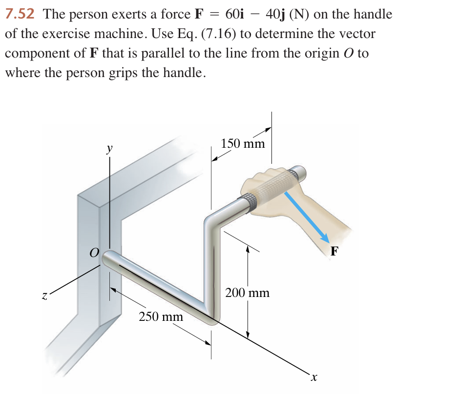 7 . 5 2 The person exerts a force \ ( \ mathbf {