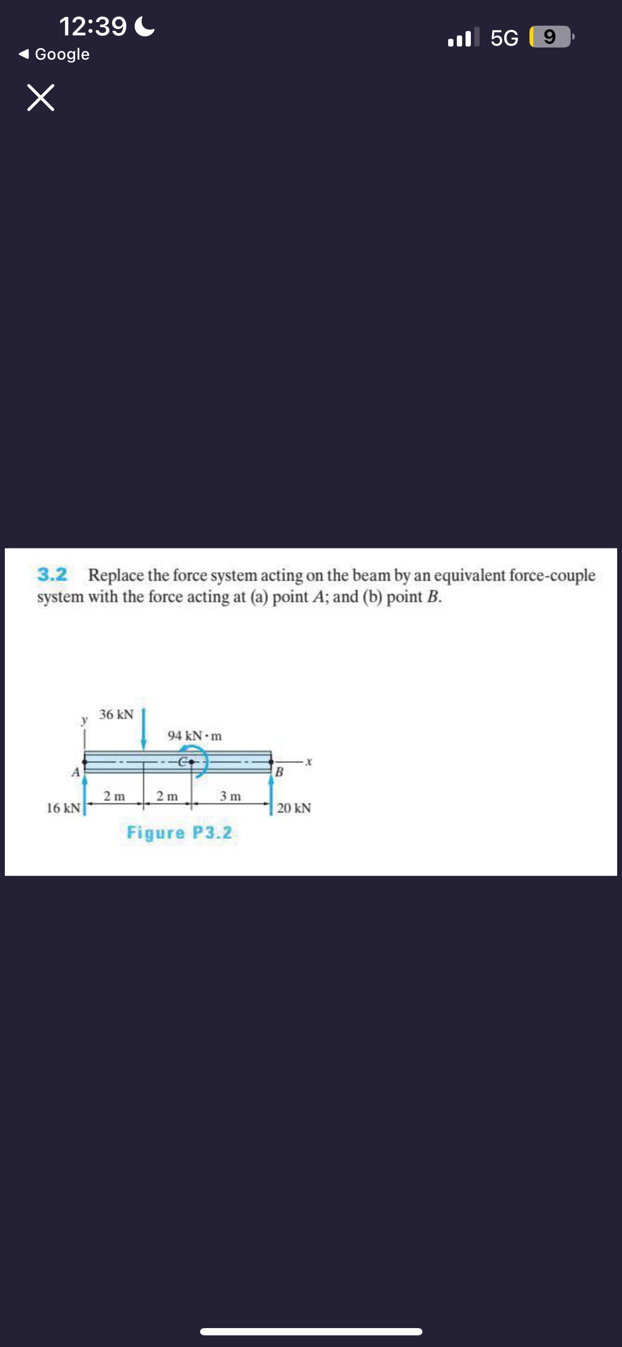 1 2 : 3 9 C Google 3 . 2 Replace the force system