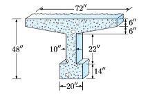 The prestressed concrete T - beam is made from