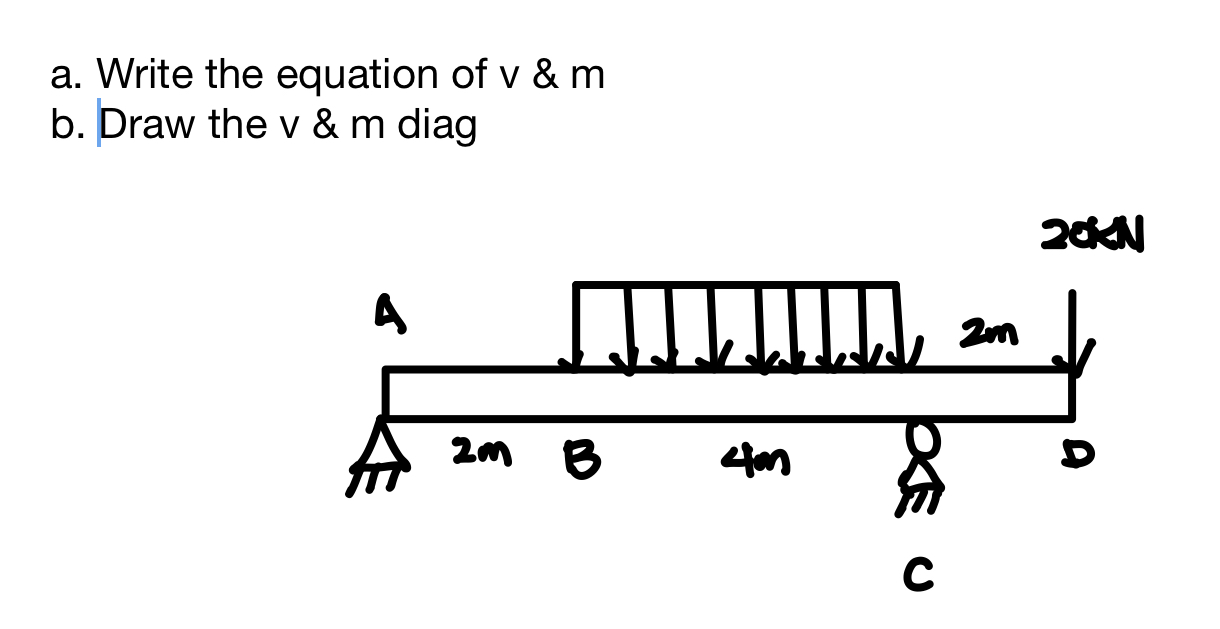 a . write the equation of v and m b . draw the v