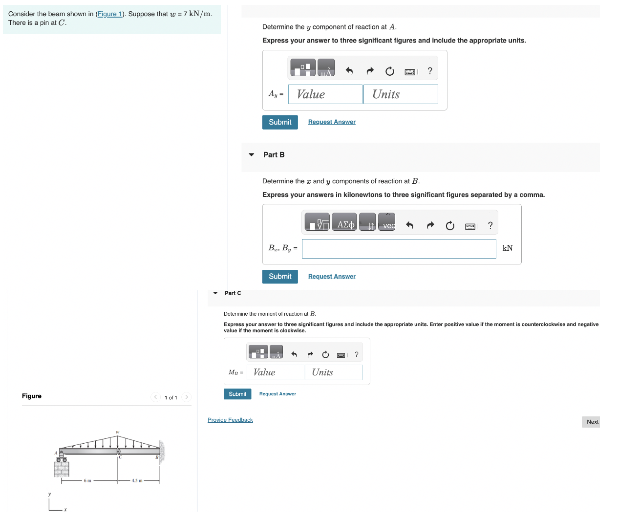 Consider the beam shown in ( Figure 1 ) . Suppose