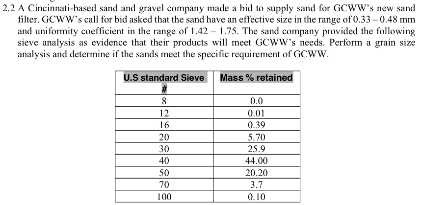 2 . 2 A Cincinnati - based sand and gravel