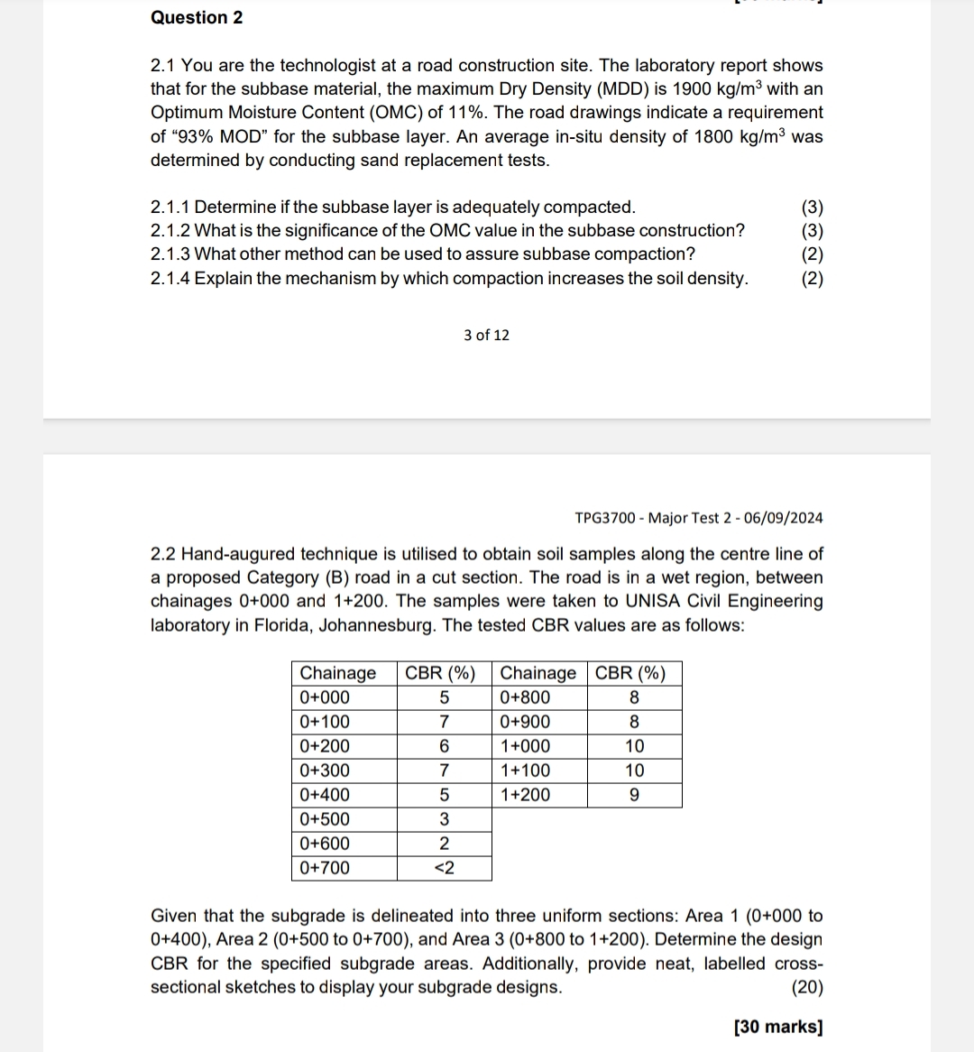 Question 2 2 . 1 You are the technologist at a