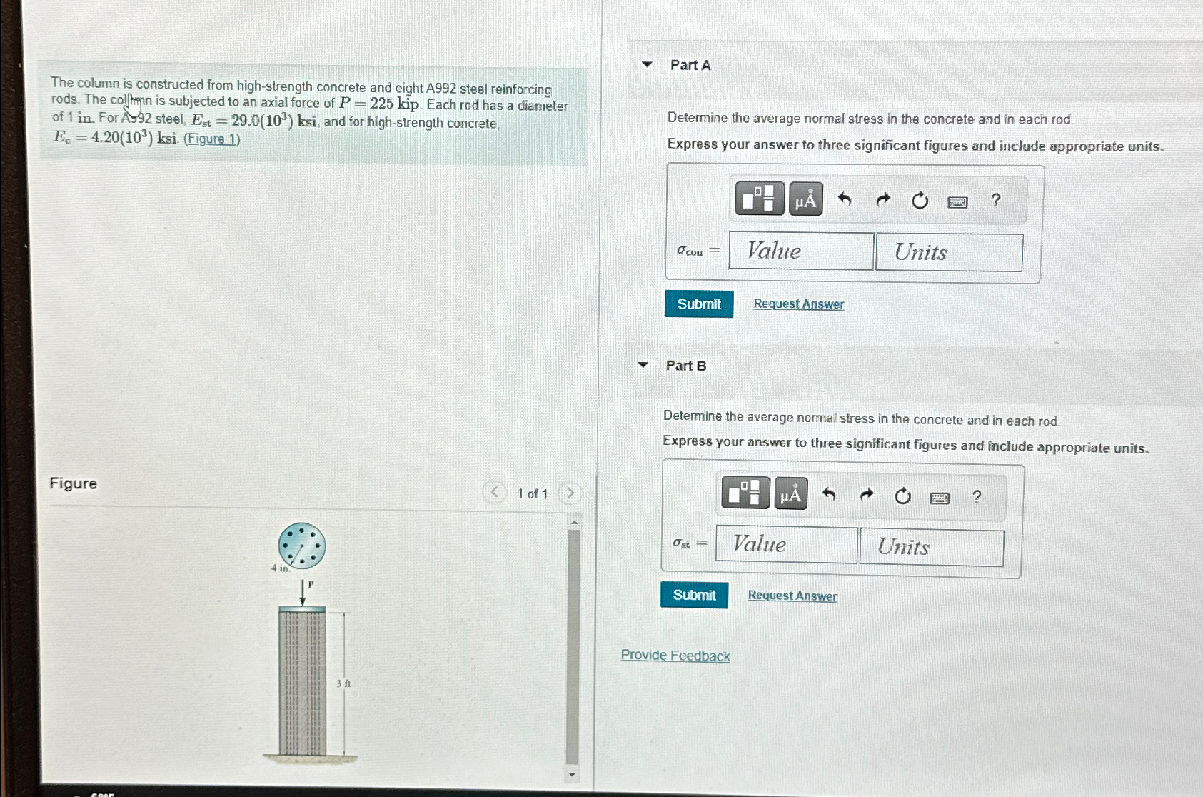 The column is constructed from high - strength