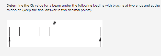 Determine the C b value for a beam under the