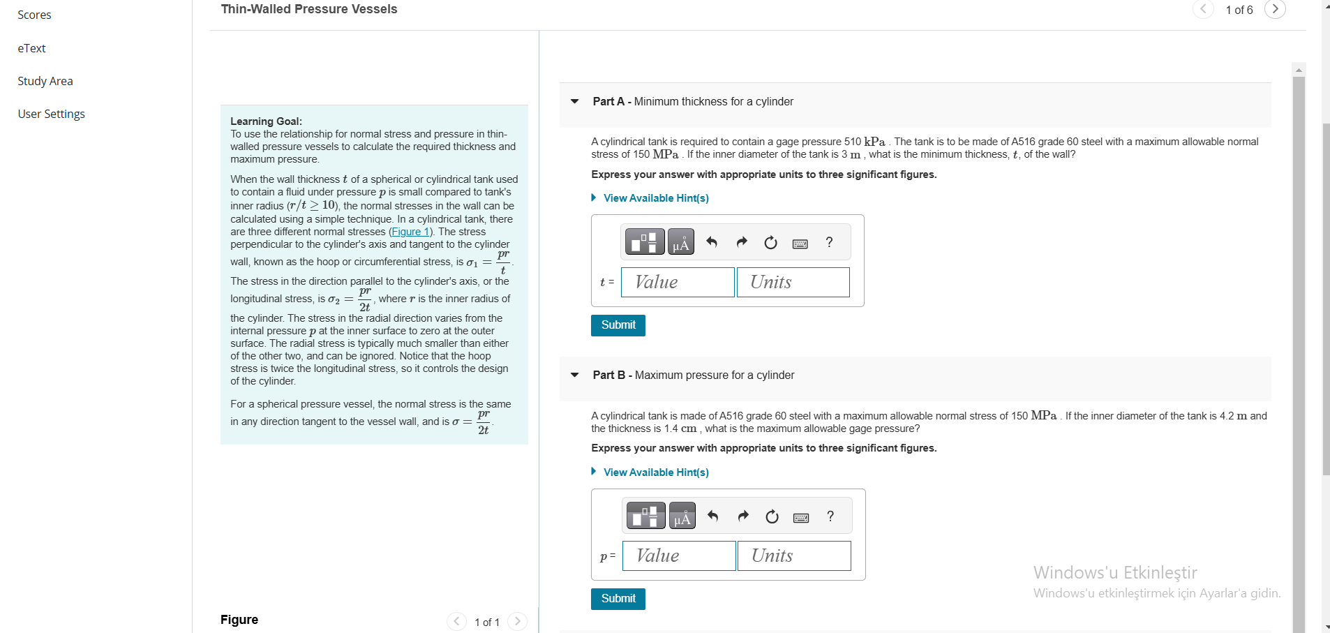Thin - Walled Pressure Vessels Learning Goal: To