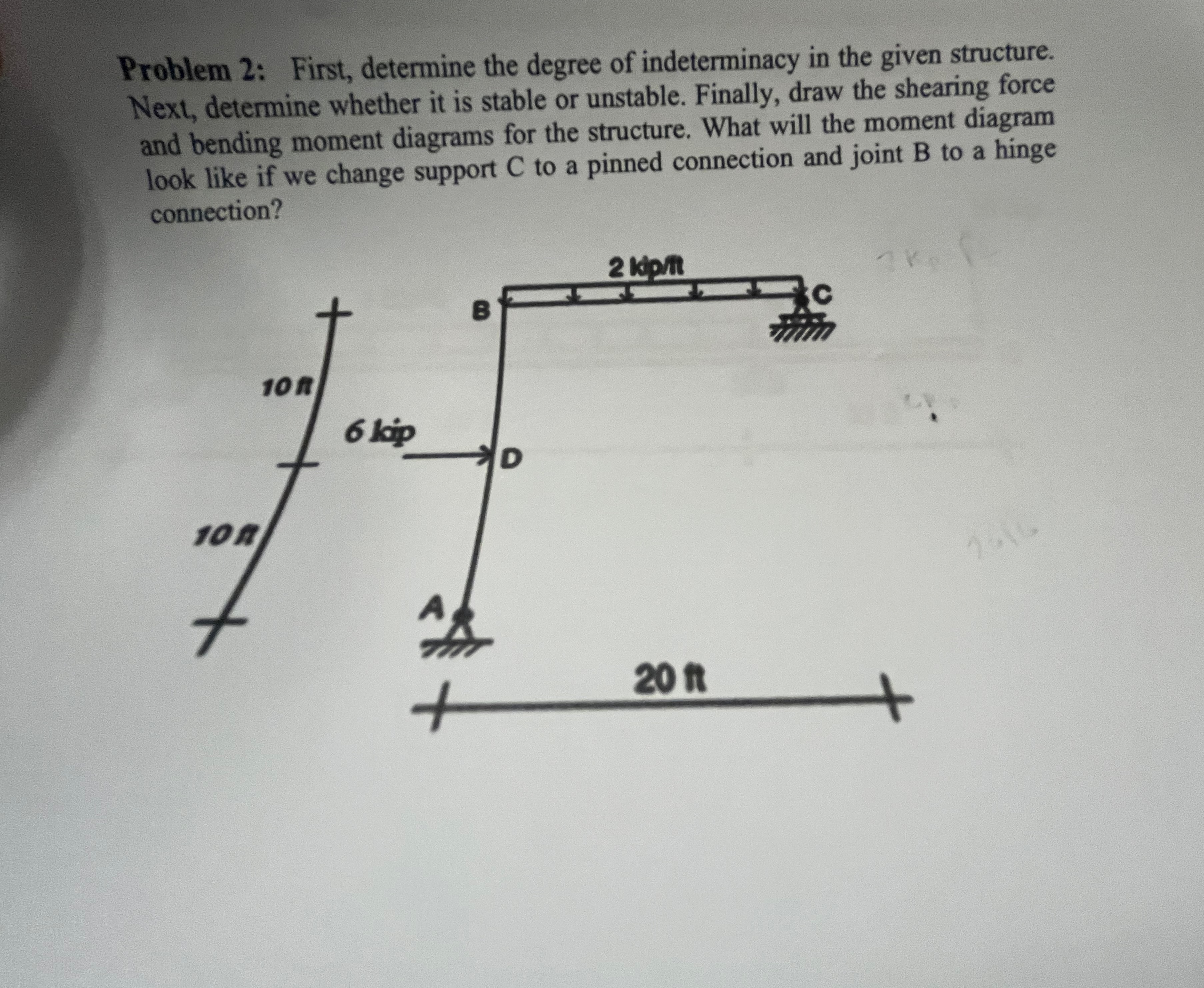 Problem 2 : First, determine the degree of