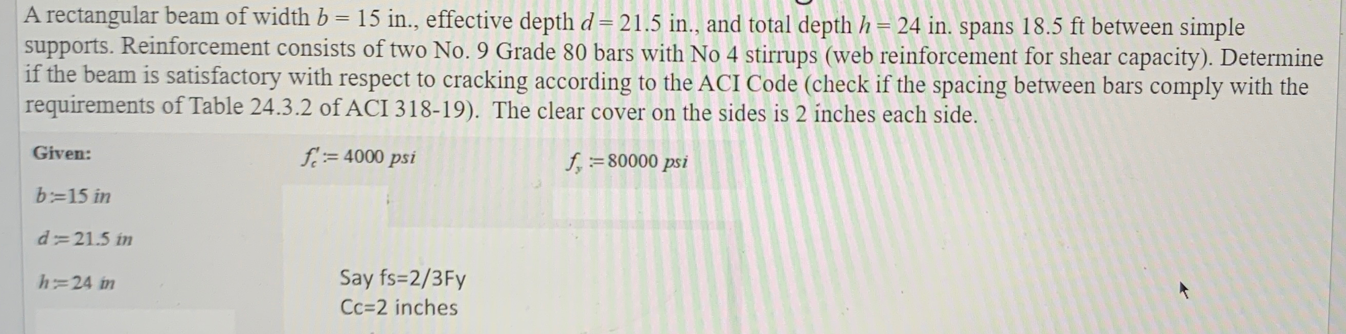 Help solve step by step A rectangular beam of