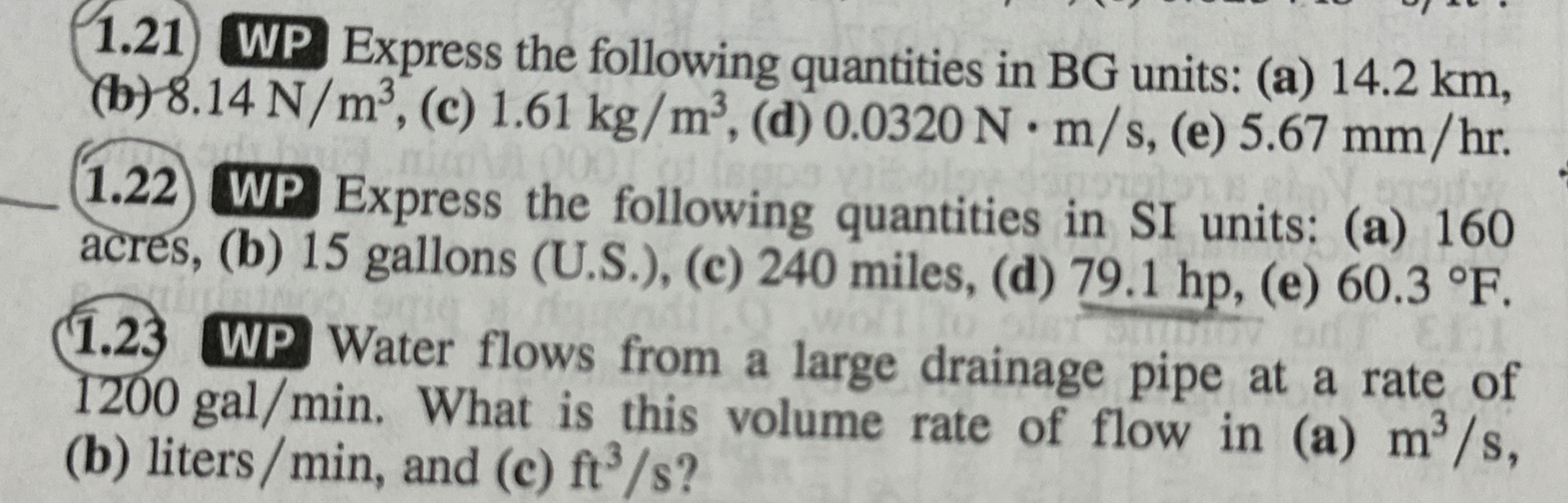 1 . 2 1 WP Express the following quantities in BG