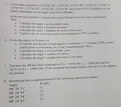 Given angle repetitions of 1 2 3 4 2 ' 5 8 ' ' ,