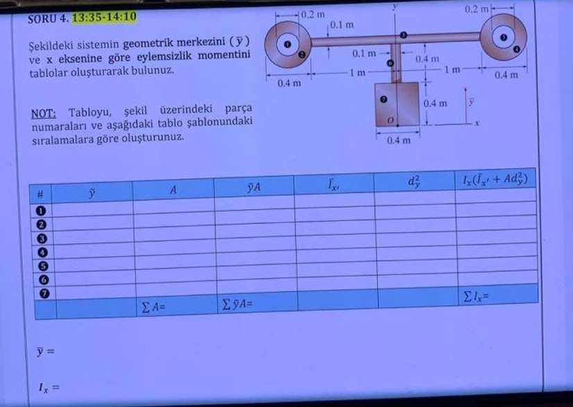 SORU 4 . 1 3 : 3 5 - 1 4 : 1 0 Sekildeki sistemin