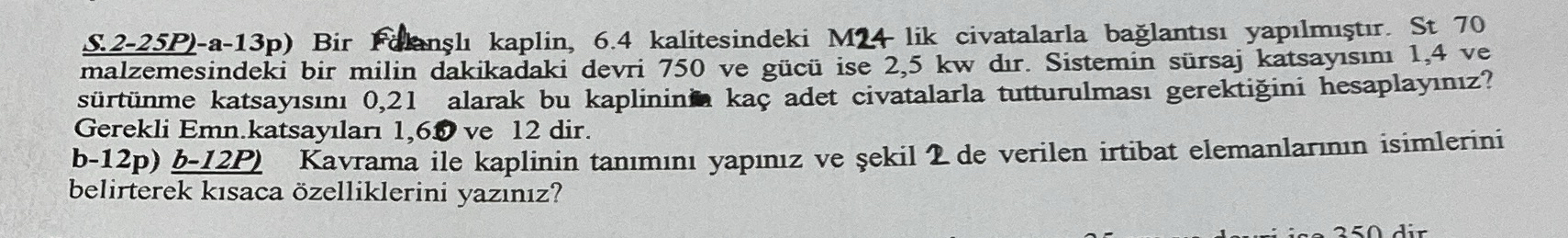 S . 2 - 2 5 P - a - 1 3 p ) Bir FAgan kaplin, 6 .