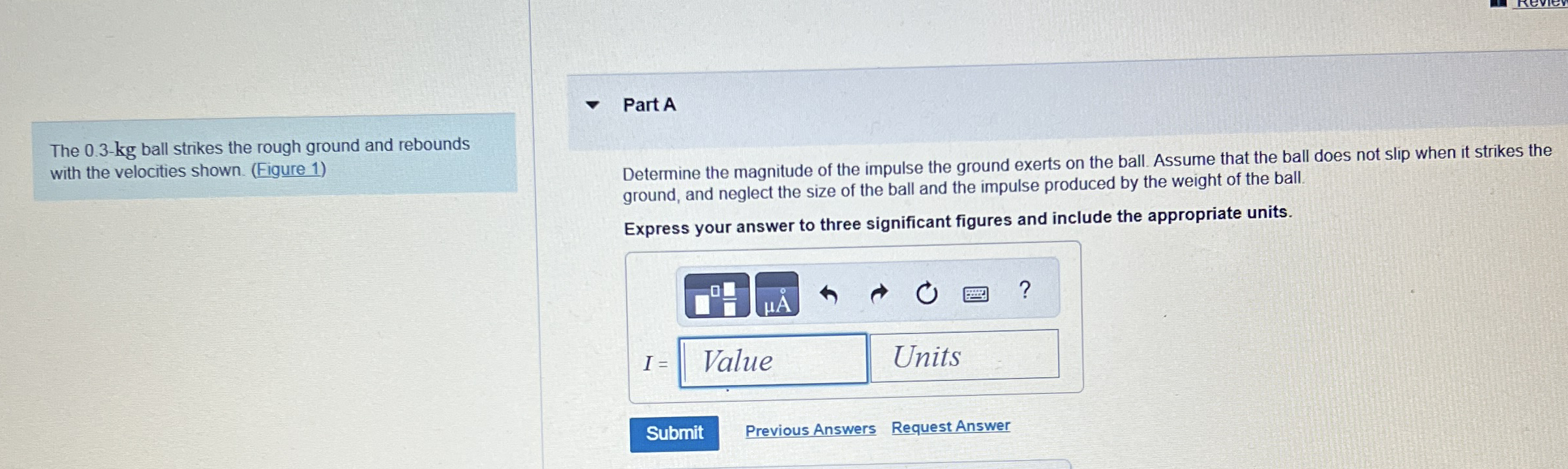 The 0 . 3 - k g ball strikes the rough ground and