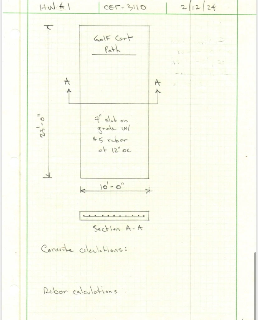 PROBLEM# 4 Using the attached drawing showing a