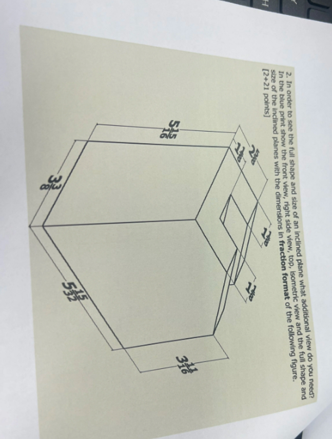 In order to see the full shape and size of an