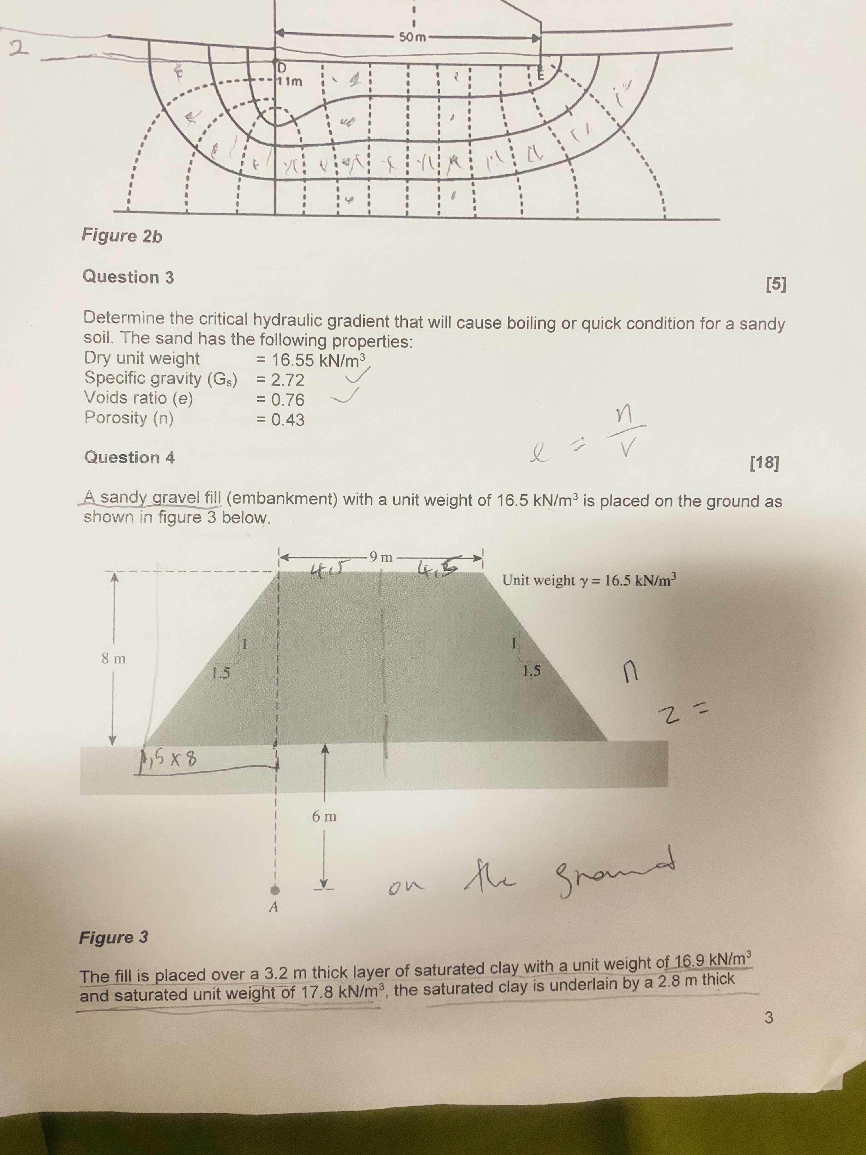 Question 3 [ 5 ] Determine the critical hydraulic