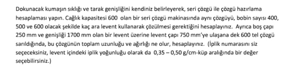 Dokunacak kuma n s kl ve tarak geni li ini