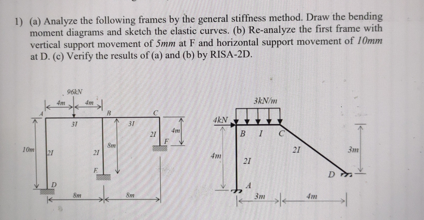 Analyze the second frames by the general