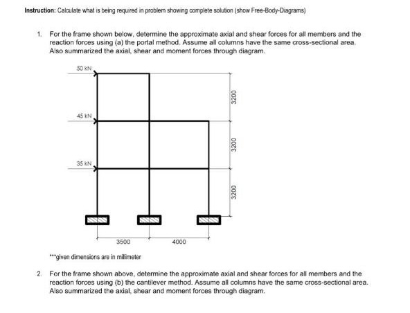 Instruction: Calculate what is being required in