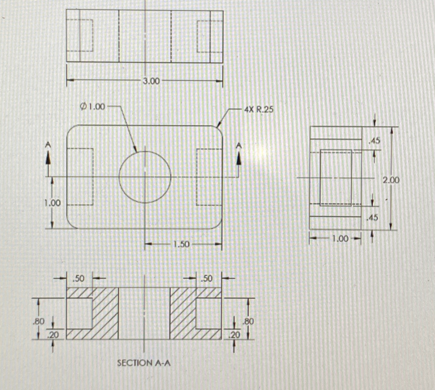 Draw the Isometric View using these drawings