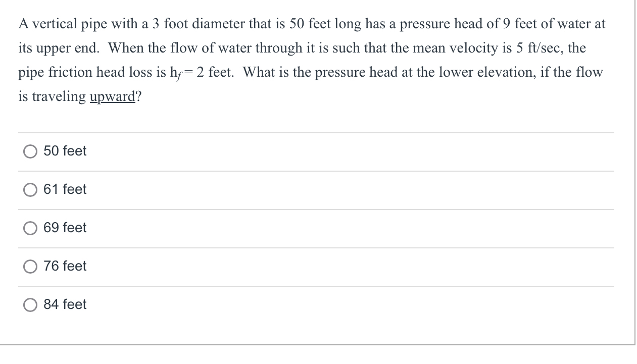 A vertical pipe with a 3 foot diameter that is 5