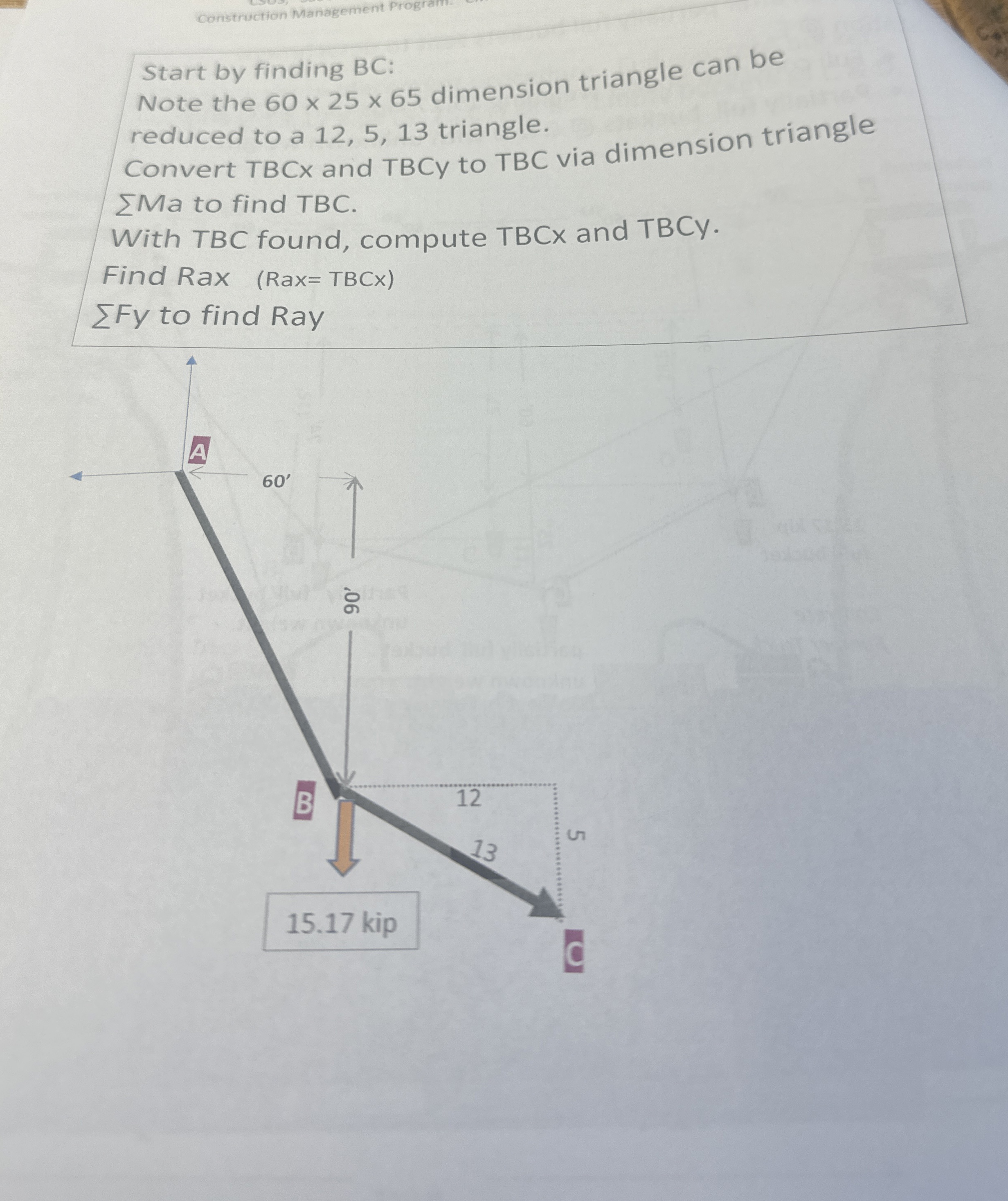 Start by finding B C : Note the 6 0 2 5 6 5