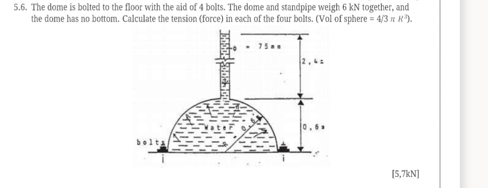 5 . 6 . The dome is bolted to the floor with the