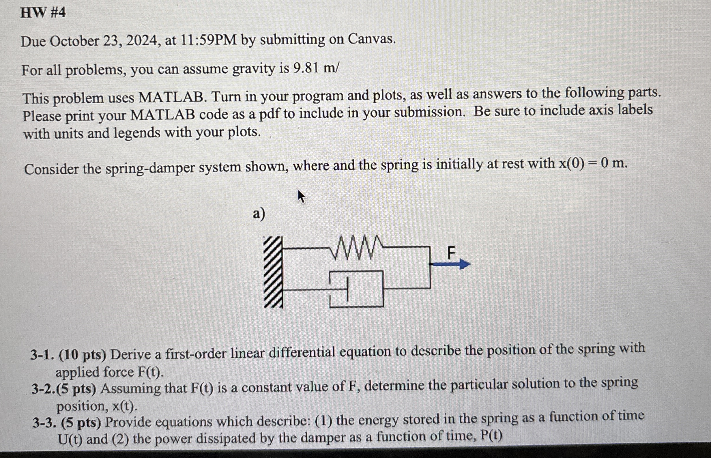 HW # 4 Due October 2 3 , 2 0 2 4 , at 1 1 : 5 9