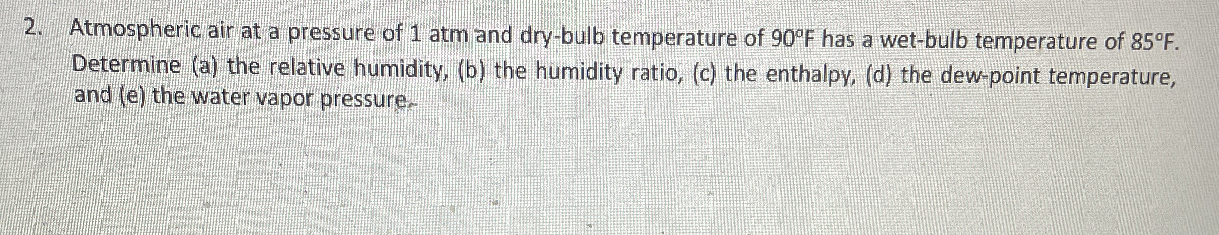 Atmospheric air at a pressure of 1 atm and dry -