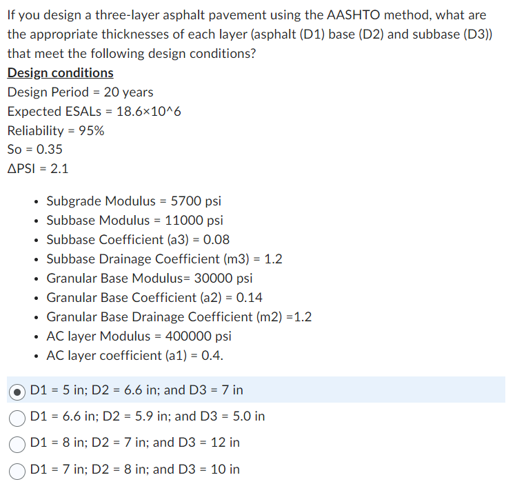If you design a three - layer asphalt pavement