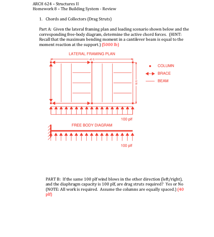 ARCH 6 2 4 - Structures II Homework 8 - The