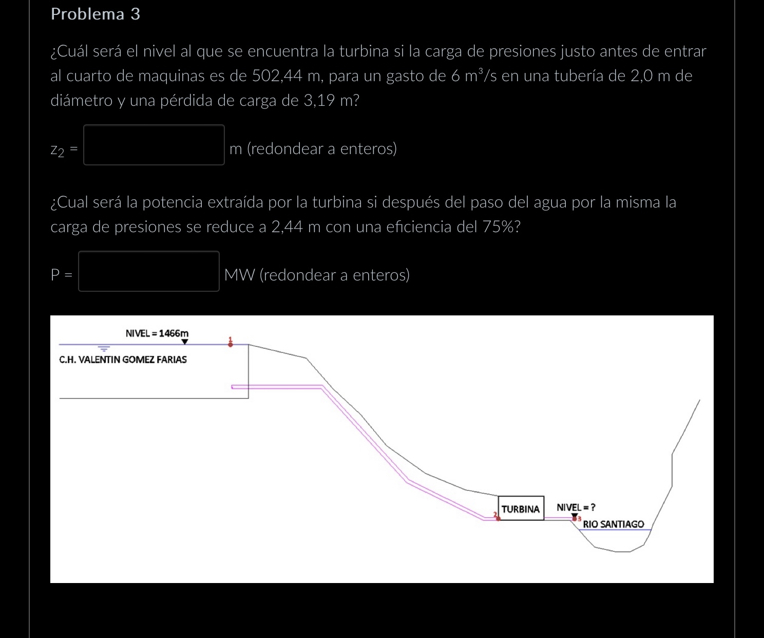 Problema 3 Cu l ser el nivel al que se encuentra