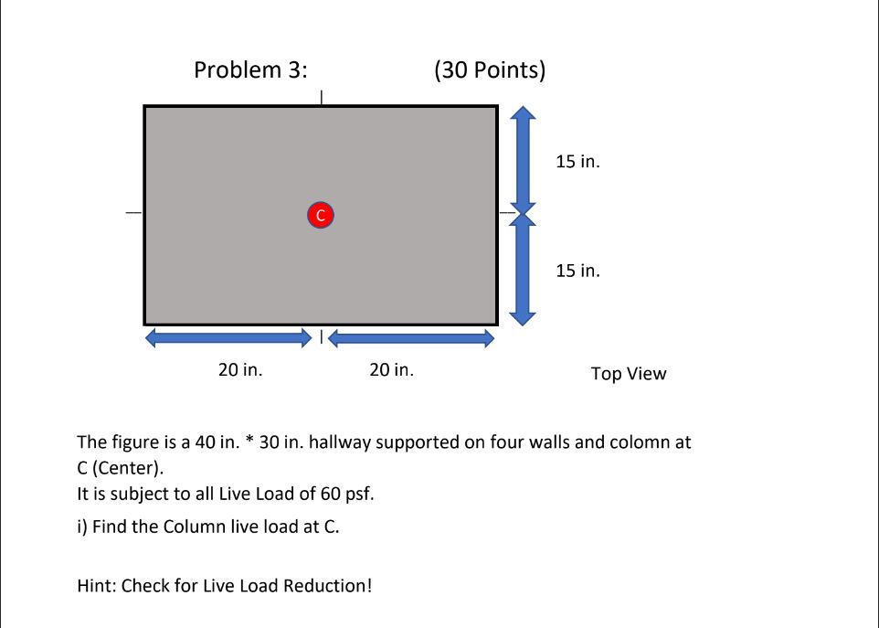 N The figure is a 4 0 in . * 3 0 in . hallway