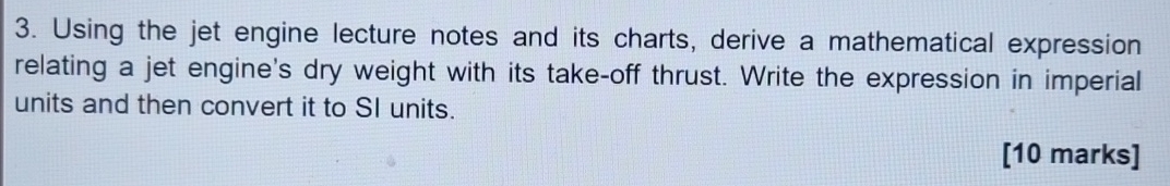 Using the jet engine lecture notes and its