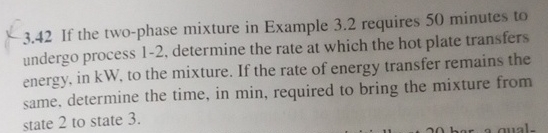 3 . 4 2 If the two - phase mixture in Example 3 .